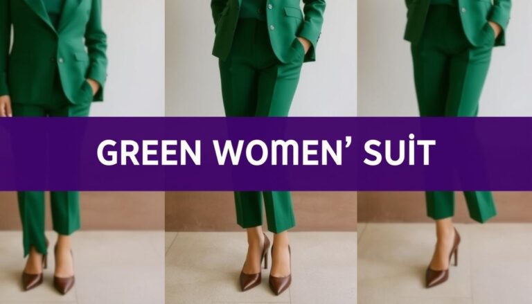 jakie buty do zielonego garnituru damskiego