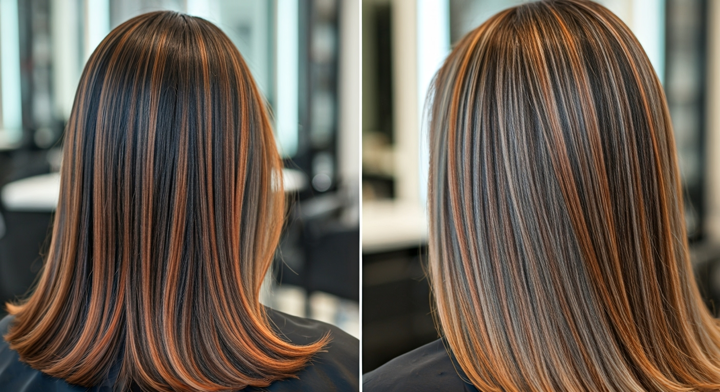 Refleksy na czarnych włosach – jak je zrobić i komu pasują? Krok po kroku